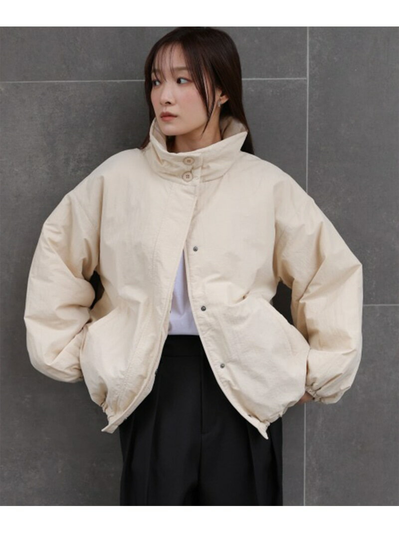 Rakuten - 【SALE／19%OFF】ハイネック中綿ブルゾン Bab バブ / ブージュルード ジャケット・アウター ダウンジャケット・ダウンベスト ホワイト ブラック【RBA_E】【送料無料】[Rakuten Fashion]