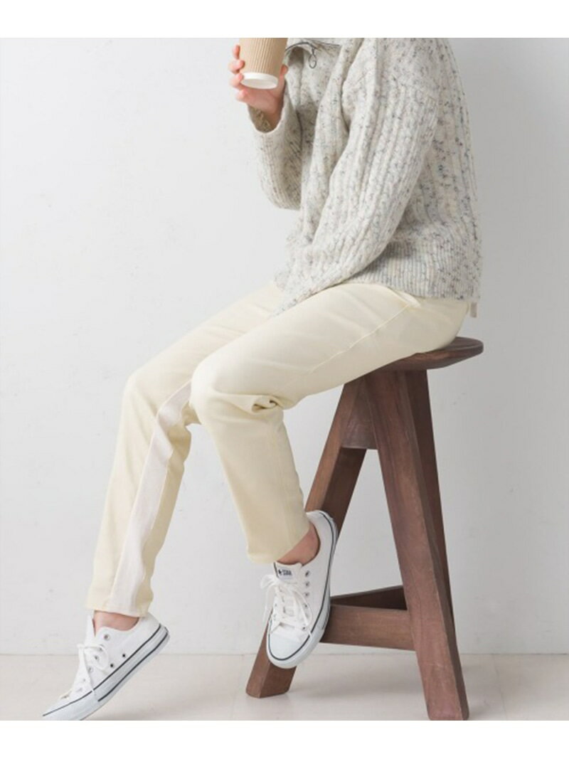 乐天商城 - 【SALE／50%OFF】《AILE AILE》裏起毛ストレッチスリムパンツ Bou Jeloud バブ / ブージュルード パンツ スラックス・ドレスパンツ ブラック ホワイト イエロー オレンジ ベージュ ブルー ネイビー グリーン【RBA_E】[Rakuten Fashion]