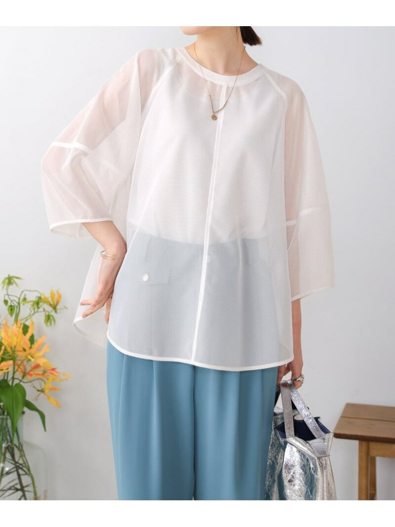 Rakuten - 【SALE／39%OFF】メッシュランタンスリーブブラウス Bou Jeloud バブ / ブージュルード トップス シャツ・ブラウス ブラック ホワイト【RBA_E】【送料無料】[Rakuten Fashion]