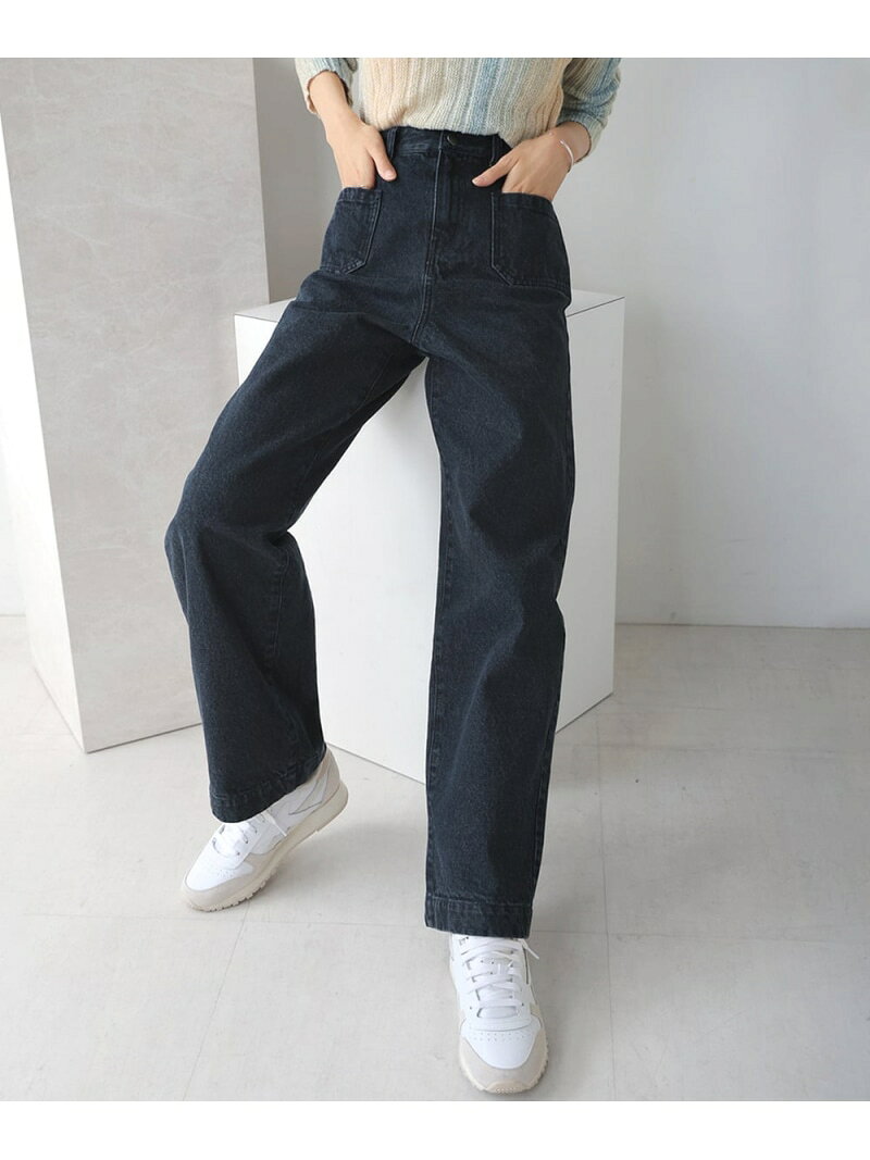 【SALE／55%OFF】【低身長~高身長向けサイズあり】フロントダブルポケットデニムパ...