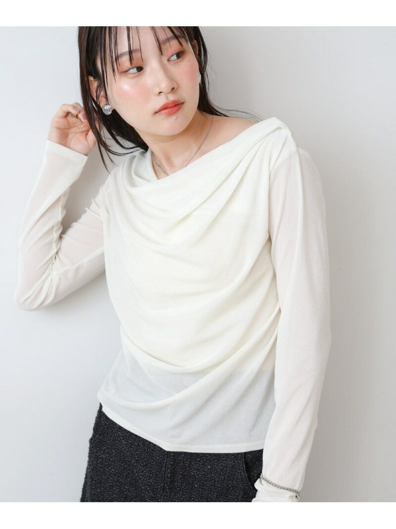 【SALE／30%OFF】シアーベロアドレーププルオーバー Bab バブ / ブージュルード トップス カットソー・Tシャツ ブラック ブラウン グレー ホワイト【RBA_E】[Rakuten Fashion]