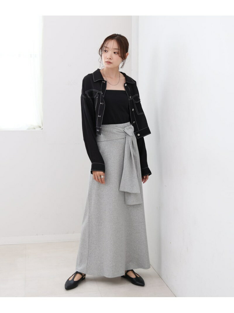 Rakuten - 【SALE／19%OFF】レイヤードデザイン スウェットスカート Bab バブ / ブージュルード スカート ロング・マキシスカート ブラック【RBA_E】[Rakuten Fashion]