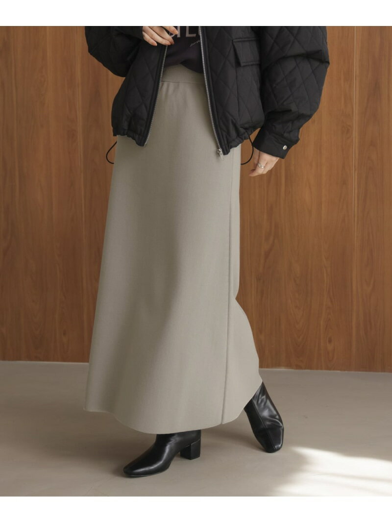 ミラノリブスカート Bou Jeloud バブ / ブージュルード スカート ロング・マキシスカート ブラック ピンク グレー【送料無料】[Rakuten Fashion]