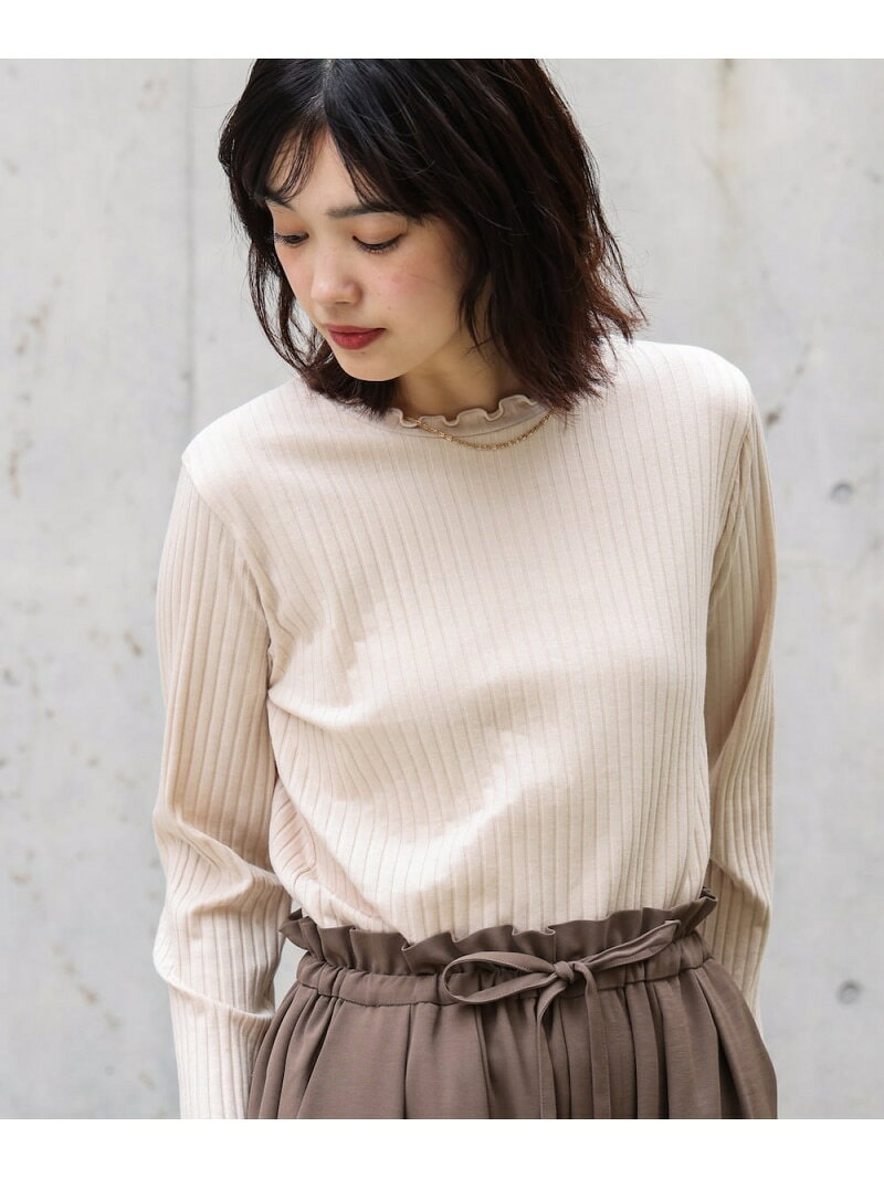 Rakuten - 【SALE／34%OFF】スリーブリブカットソー Bou Jeloud バブ / ブージュルード トップス ニット グリーン ホワイト グレー ブラック【RBA_E】[Rakuten Fashion]