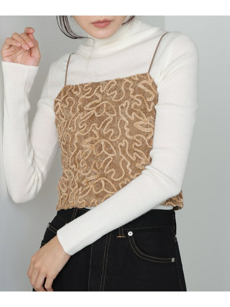 【SALE／10%OFF】コード刺繍ベロアビスチェ Bab バブ / ブージュルード トップス ベスト・ジレ ベージュ ホワイト ブラック【RBA_E】[Rakuten Fashion]