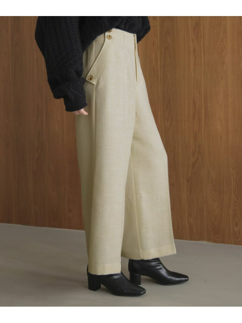 ブロッキングワイドパンツ Bou Jeloud バブ / ブージュルード パンツ その他のパンツ ホワイト【送料無料】[Rakuten Fashion]