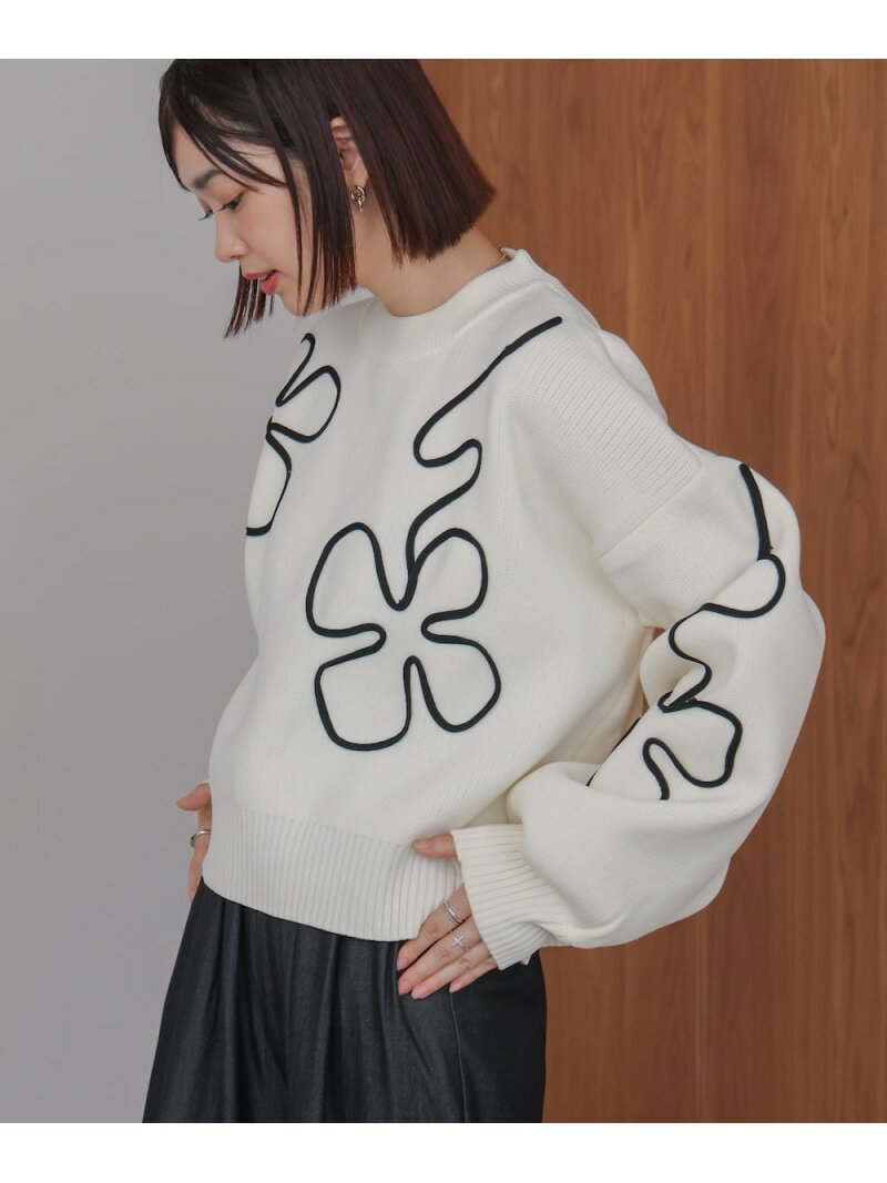 【SALE／30%OFF】コード刺繍ニット Bou Jeloud バブ / ブージュルード トップス ニ...