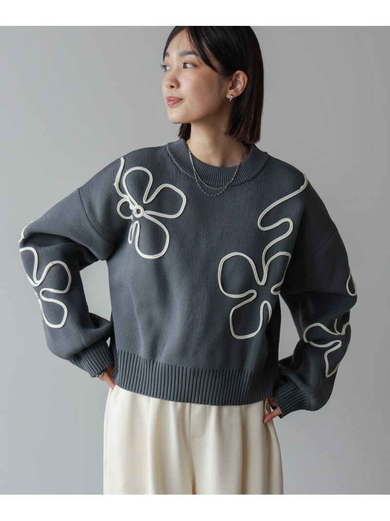 【SALE／30%OFF】コード刺繍ニット Bou Jeloud バブ / ブージュルード トップス ニ...