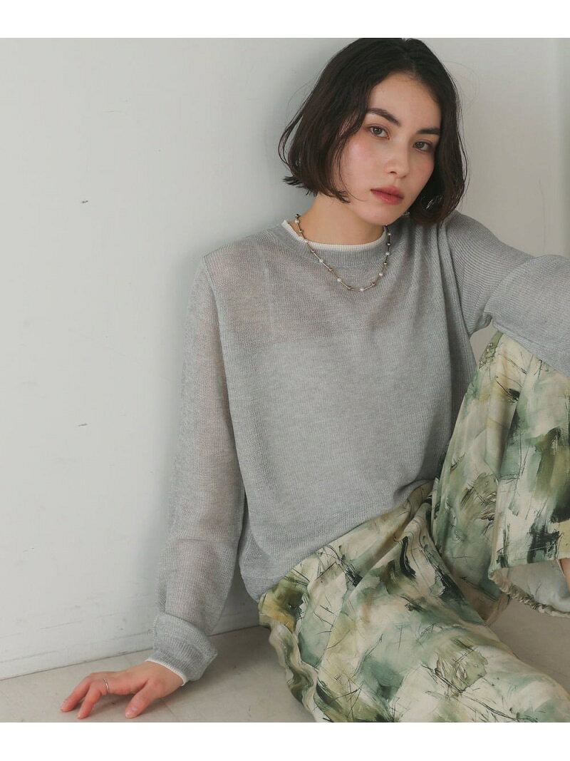 Rakuten - 【SALE／19%OFF】【WEB限定】配色ニットプルオーバー Bou Jeloud バブ / ブージュルード トップス カットソー・Tシャツ グレー イエロー【RBA_E】【送料無料】[Rakuten Fashion]