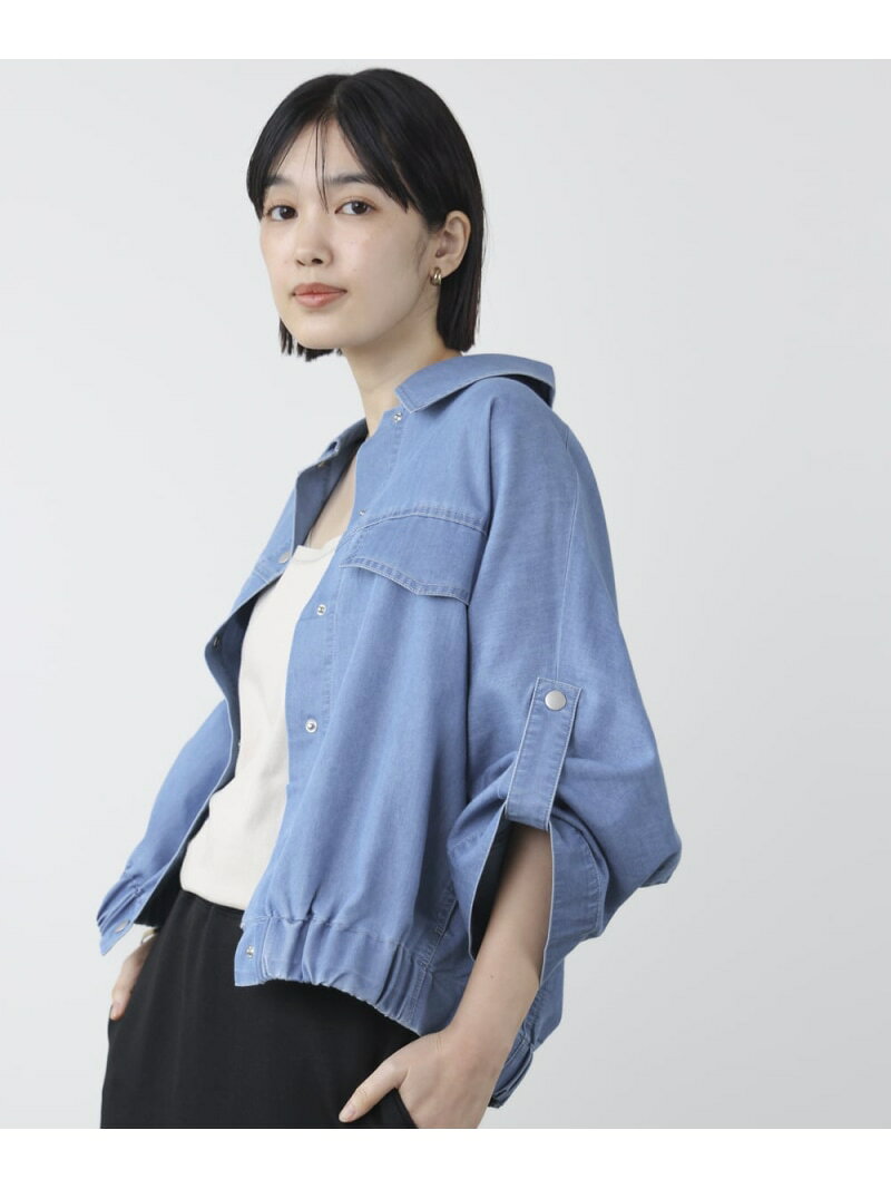 Rakuten - 【SALE／10%OFF】ライトデニムドルマンブルゾン Bou Jeloud バブ / ブージュルード ジャケット・アウター デニムジャケット ブルー ネイビー【RBA_E】【送料無料】[Rakuten Fashion]