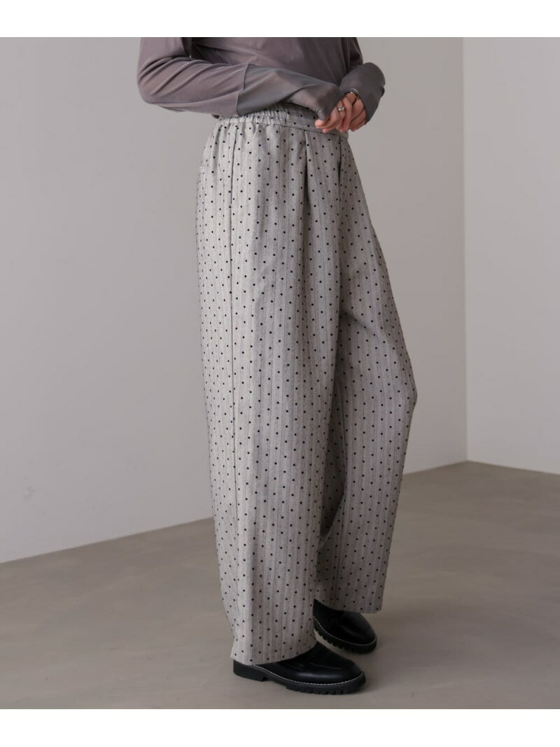 【SALE／10%OFF】ドットフロッキーパンツ Bou Jeloud バブ / ブージュルード パンツ その他のパンツ グレー【RBA_E】【先行予約】*【送料無料】[Rakuten Fashion]