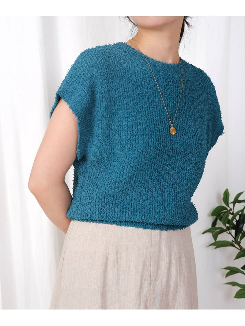 乐天商城 - 【SALE／42%OFF】ロングパイルヤーンショートスリーブプルオーバー Bou Jeloud バブ / ブージュルード トップス カットソー・Tシャツ グリーン ブラック【RBA_E】【送料無料】[Rakuten Fashion]