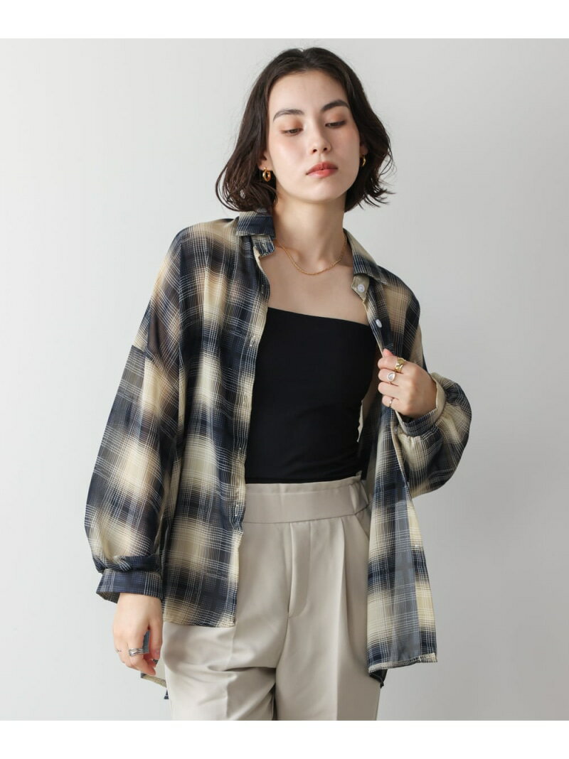 シアーチェックシャツBouJelo...