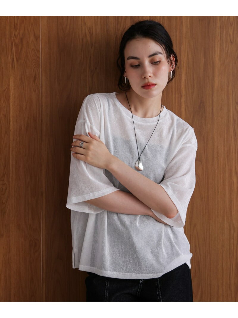 シアーベロア五分袖TシャツBouJ...