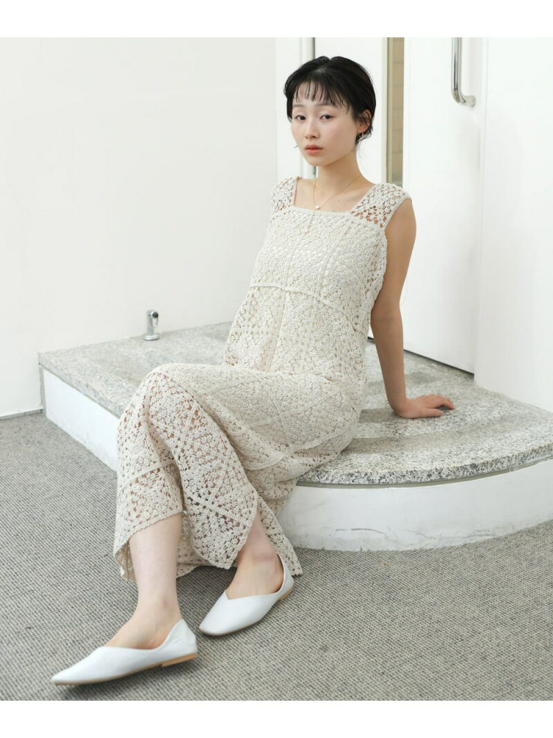 Rakuten - 【SALE／20%OFF】【選べるサイズ展開】クロシェロングワンピース Bab バブ / ブージュルード ワンピース・ドレス ワンピース ブルー【RBA_E】【送料無料】[Rakuten Fashion]
