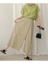 【SALE/20%OFF】仮撚りタックストレートパンツ Bou Jeloud バブ / ブージュルード パンツ その他のパンツ ブラック ベージュ【RBA_E】...