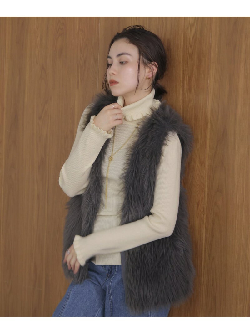 乐天商城 - 【SALE／40%OFF】フリルリブニットタートル Bou Jeloud バブ / ブージュルード トップス ニット ブラック レッド グレー ホワイト【RBA_E】[Rakuten Fashion]