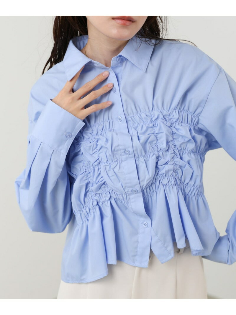 Rakuten - ホイップシャーリングブラウス Bab バブ / ブージュルード トップス シャツ・ブラウス【送料無料】[Rakuten Fashion]