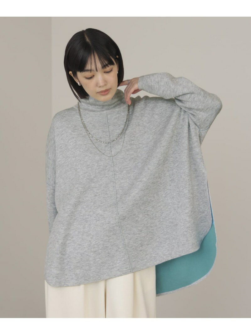 乐天商城 - 【SALE／30%OFF】リバーシブルWフェイスポンチョ風ニットプルオーバー Bou Jeloud バブ / ブージュルード トップス ニット イエロー ブラック グレー【RBA_E】【送料無料】[Rakuten Fashion]