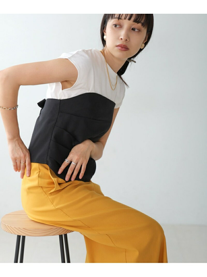 Rakuten - 【SALE／50%OFF】レイヤード風ビスチェカットソー Bab バブ / ブージュルード トップス カットソー・Tシャツ ブラック ホワイト【RBA_E】[Rakuten Fashion]