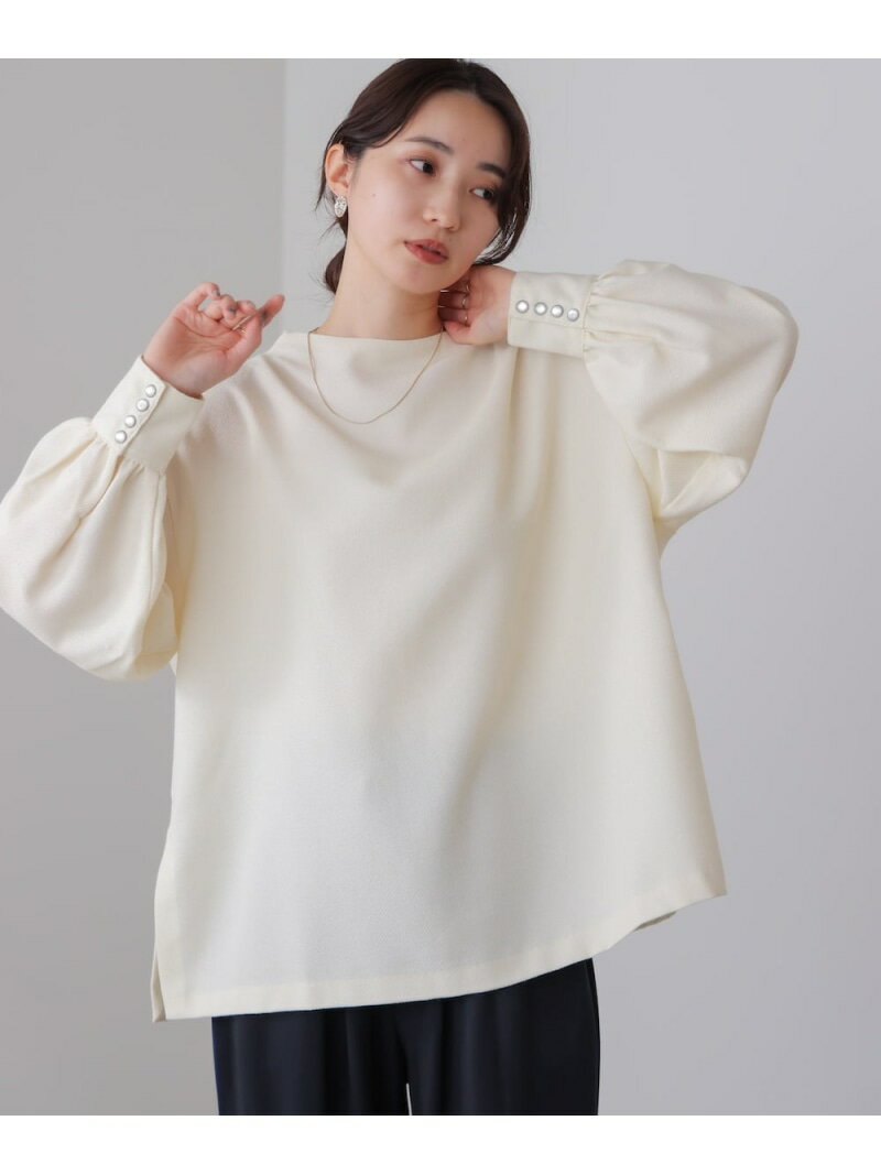 Rakuten - 【SALE／9%OFF】パールカフスチュニック Bou Jeloud バブ / ブージュルード トップス シャツ・ブラウス ベージュ ブラック【RBA_E】【送料無料】[Rakuten Fashion]