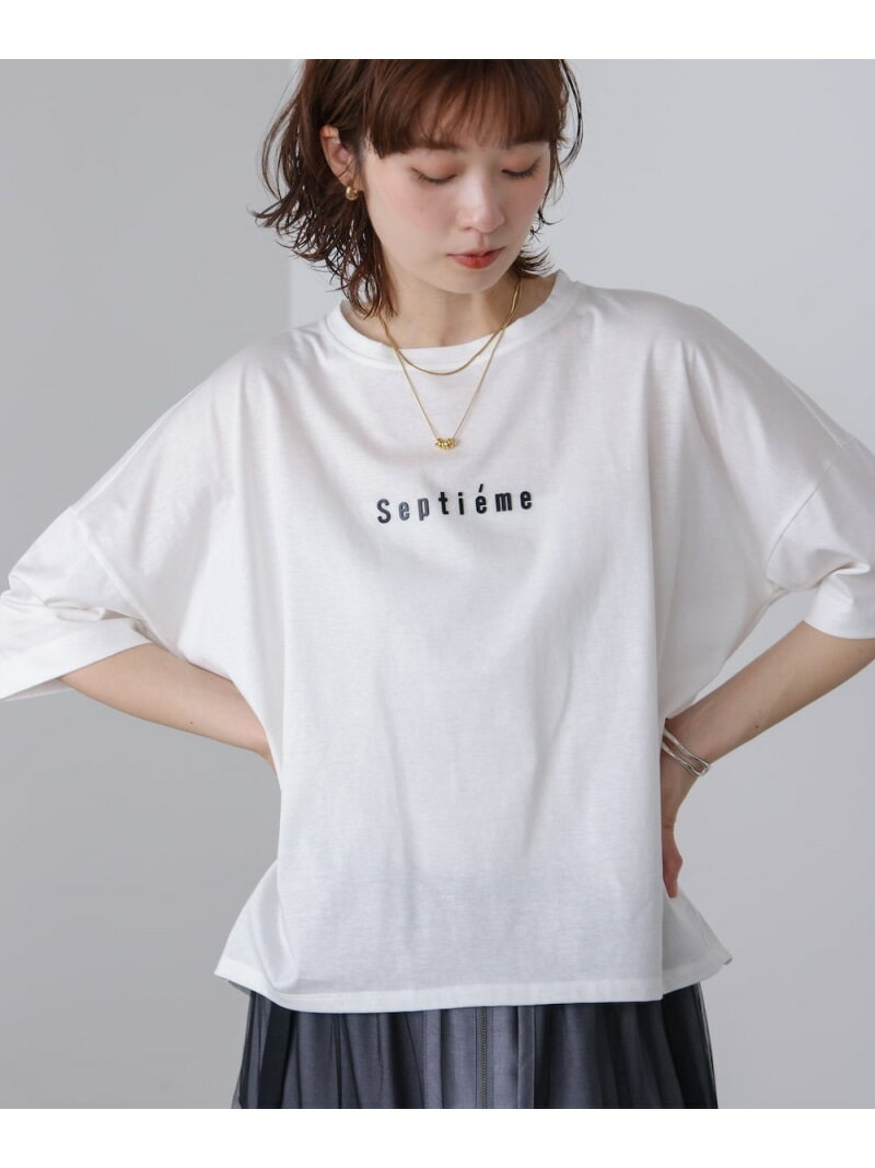 Rakuten - WシルケットバックシャイニーラインロゴT Bou Jeloud バブ / ブージュルード トップス カットソー・Tシャツ ホワイト ブラック【送料無料】[Rakuten Fashion]