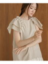【SALE/55%OFF】デニムライクギャザーブラウス Bab バブ / ブージュルード トップス シャツ・ブラウス ベージュ ブルー【RBA_E】[Rakut...