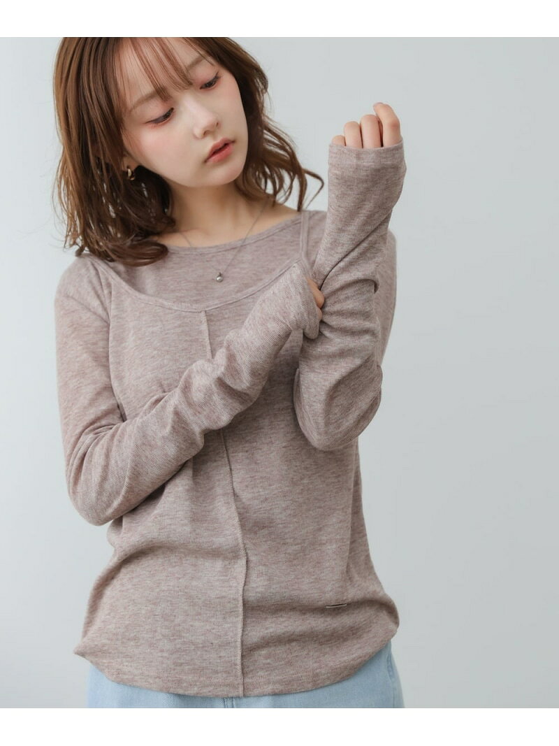 【SALE／35%OFF】アシメレイヤードカットソー Bab バブ / ブージュルード トップス カットソー・Tシャツ ブラック ブラウン グレー ホワイト【RBA_E】[Rakuten Fashion] linkit-10006917 Bab/Bou Jeloud パッケージ画像