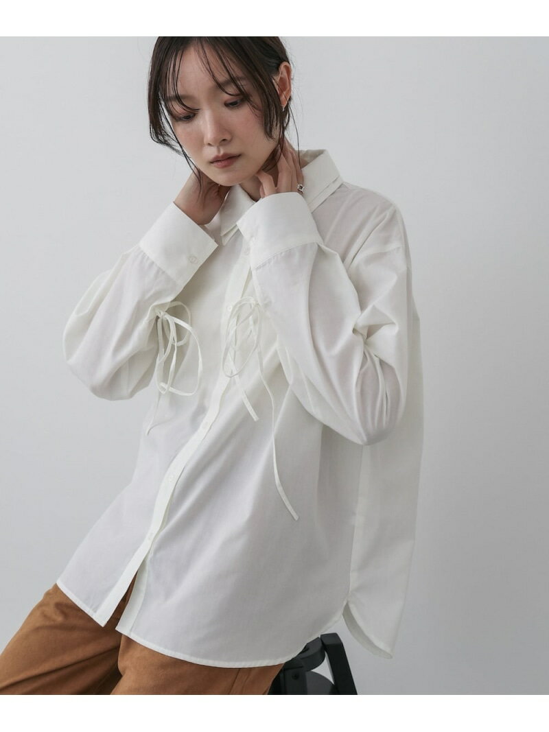 Rakuten - 【SALE／20%OFF】ダブルカラー袖リボンシャツ Bab バブ / ブージュルード トップス シャツ・ブラウス ブラウン ホワイト ブルー【RBA_E】【送料無料】[Rakuten Fashion]