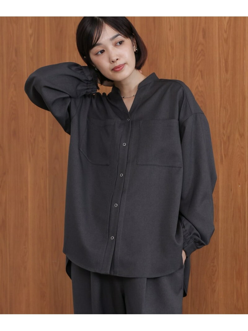 テフロン加工シャウター Bou Jeloud バブ / ブージュルード トップス シャツ・ブラウス ブラウン グレ..