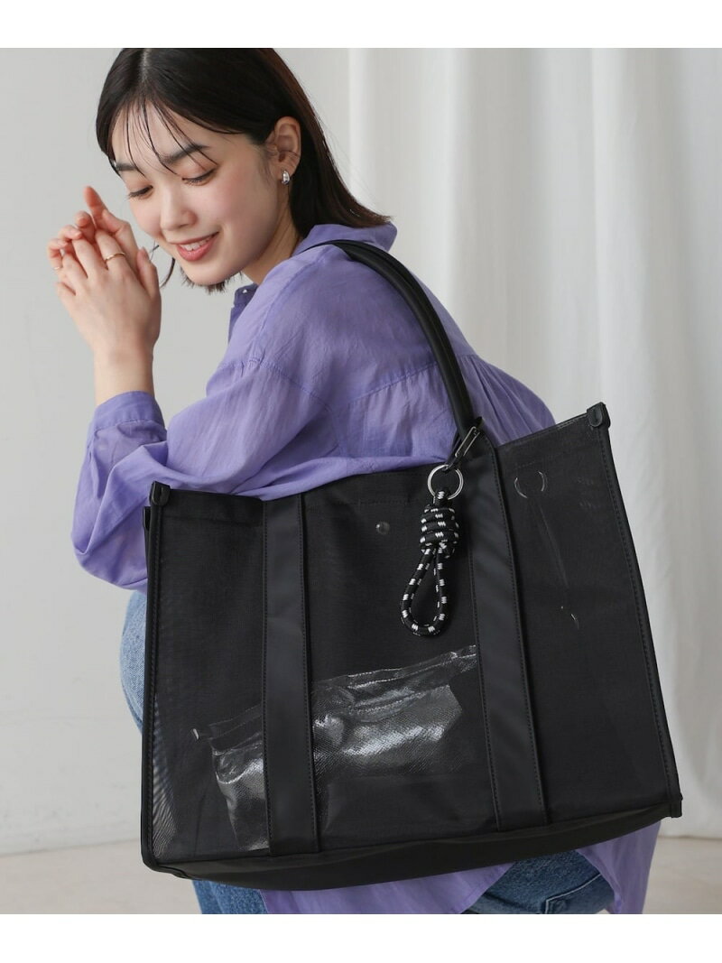 Rakuten - 【SALE／19%OFF】チュールメッシュスクエアトート Bou Jeloud バブ / ブージュルード バッグ トートバッグ ブラック【RBA_E】【送料無料】[Rakuten Fashion]