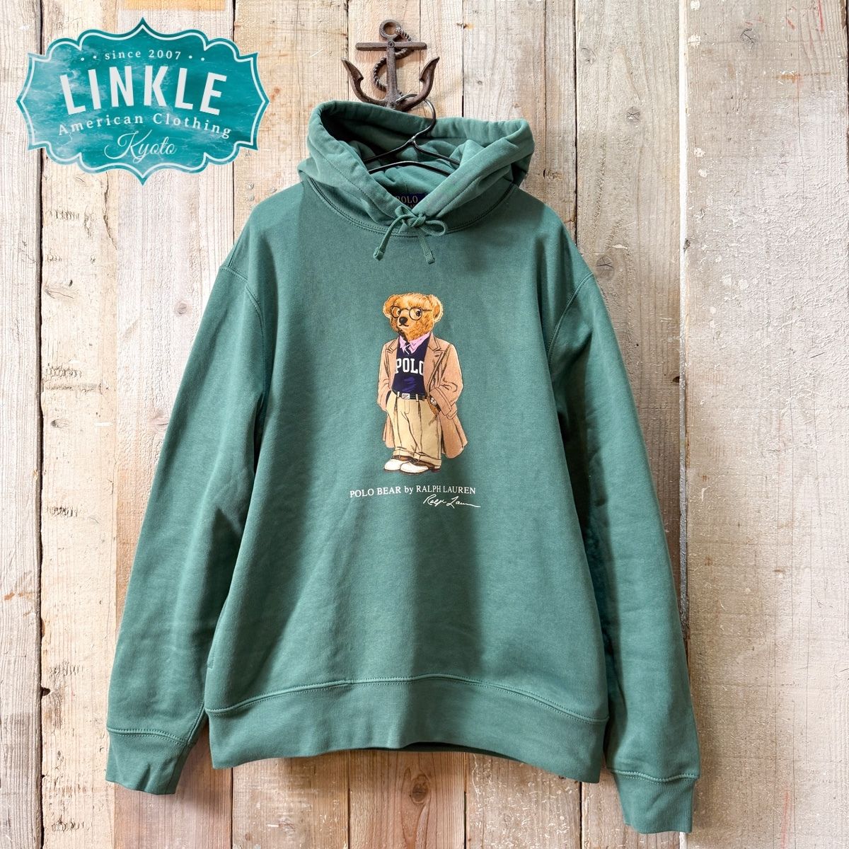 美品 POLO RALPH LAUREN ポロベア 刺繍 パーカー Mサイズ POLO BEAR RALPH LAUREN ZIP Hoodie ポロベア マルチ刺繍 パーカー