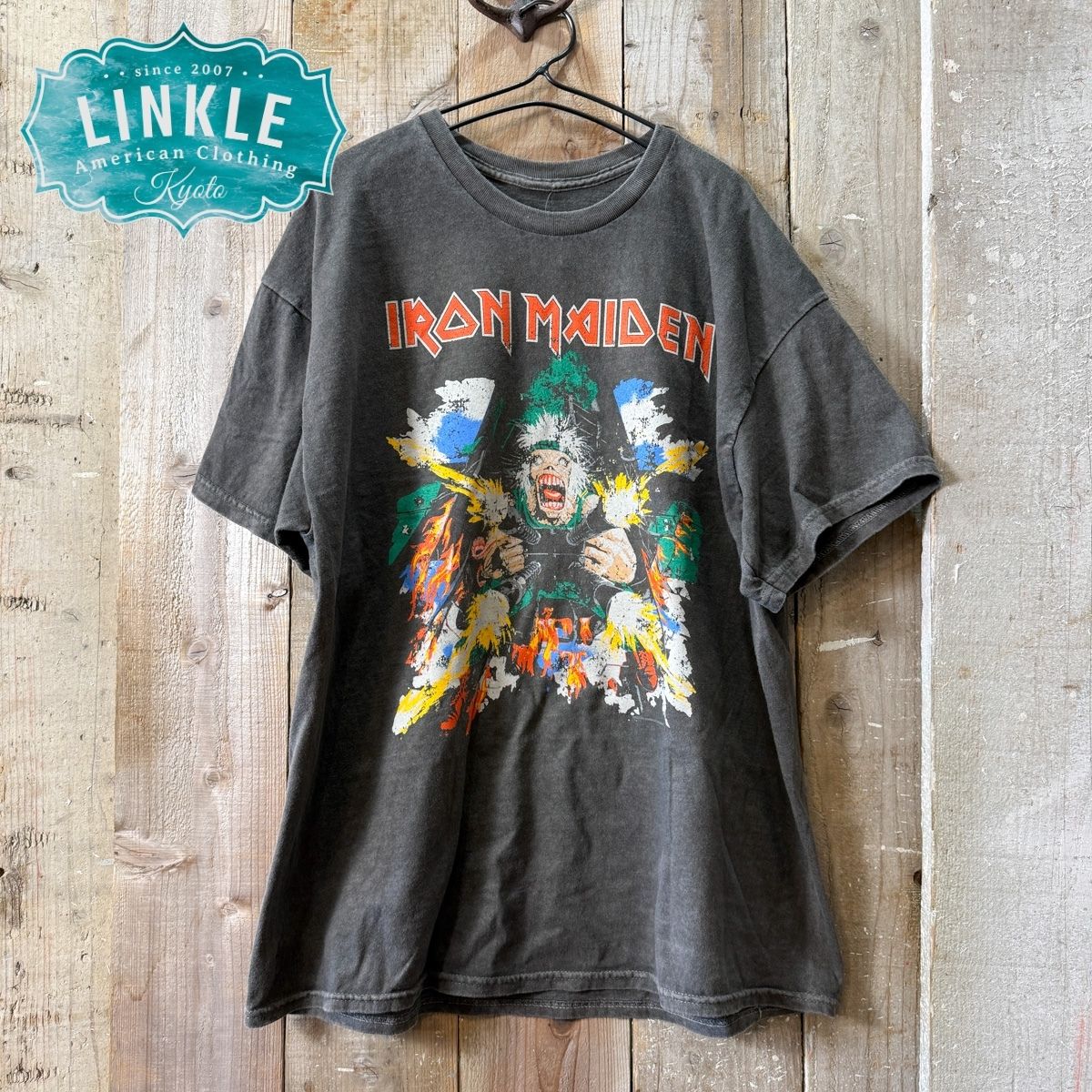 Rakuten - 【IRON MAIDEN】ビンテージ風 バンド Tシャツ【アイアン メイデン バンドT バンT 】