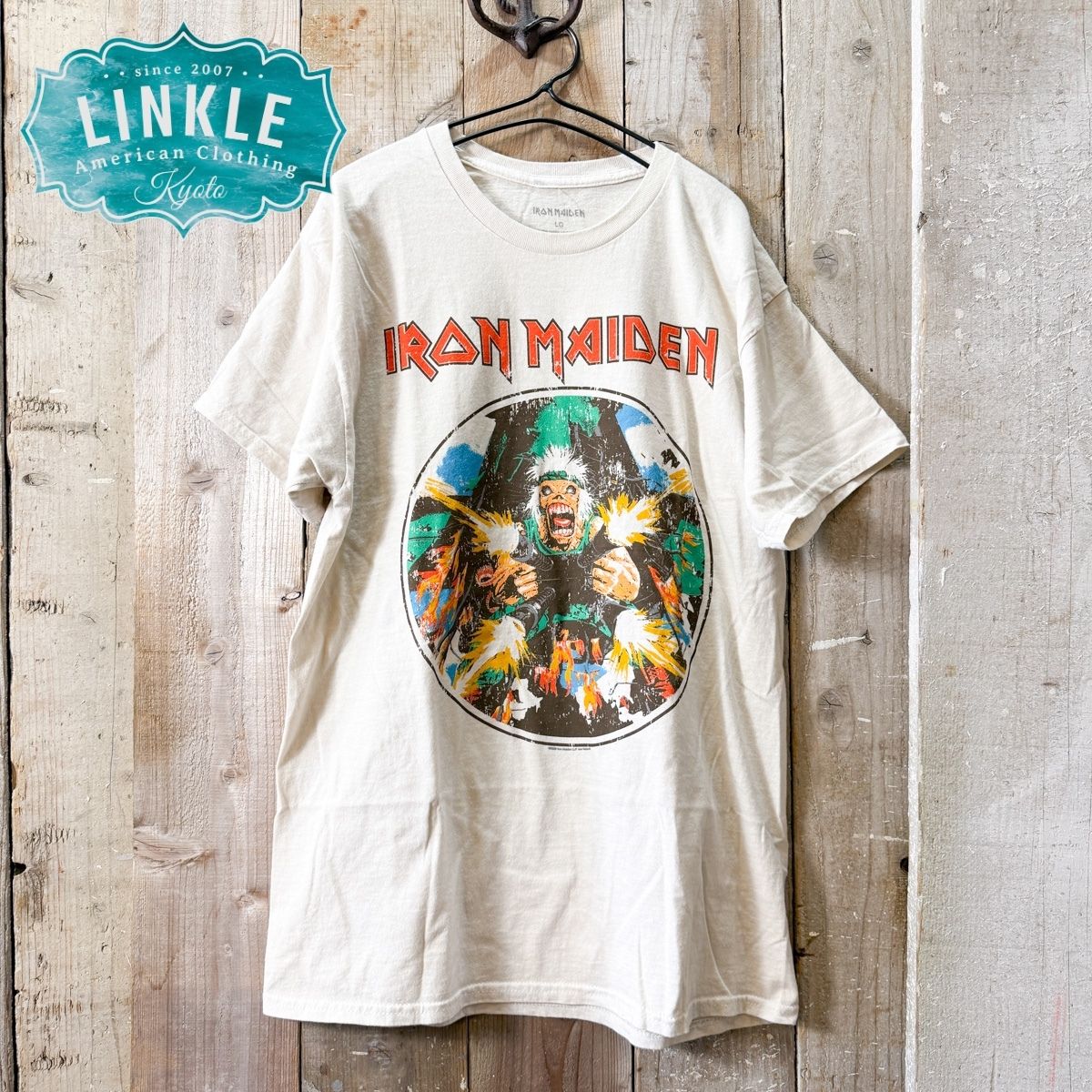 Rakuten - 【IRON MAIDEN】ビンテージ風 バンド Tシャツ【アイアン メイデン バンドT バンT 】