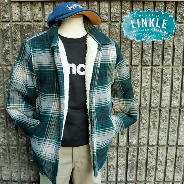 【キッズ】PAC SUN(パックサン)裏ボア シャツ ジャケット【 フリース ネルシャツ 】