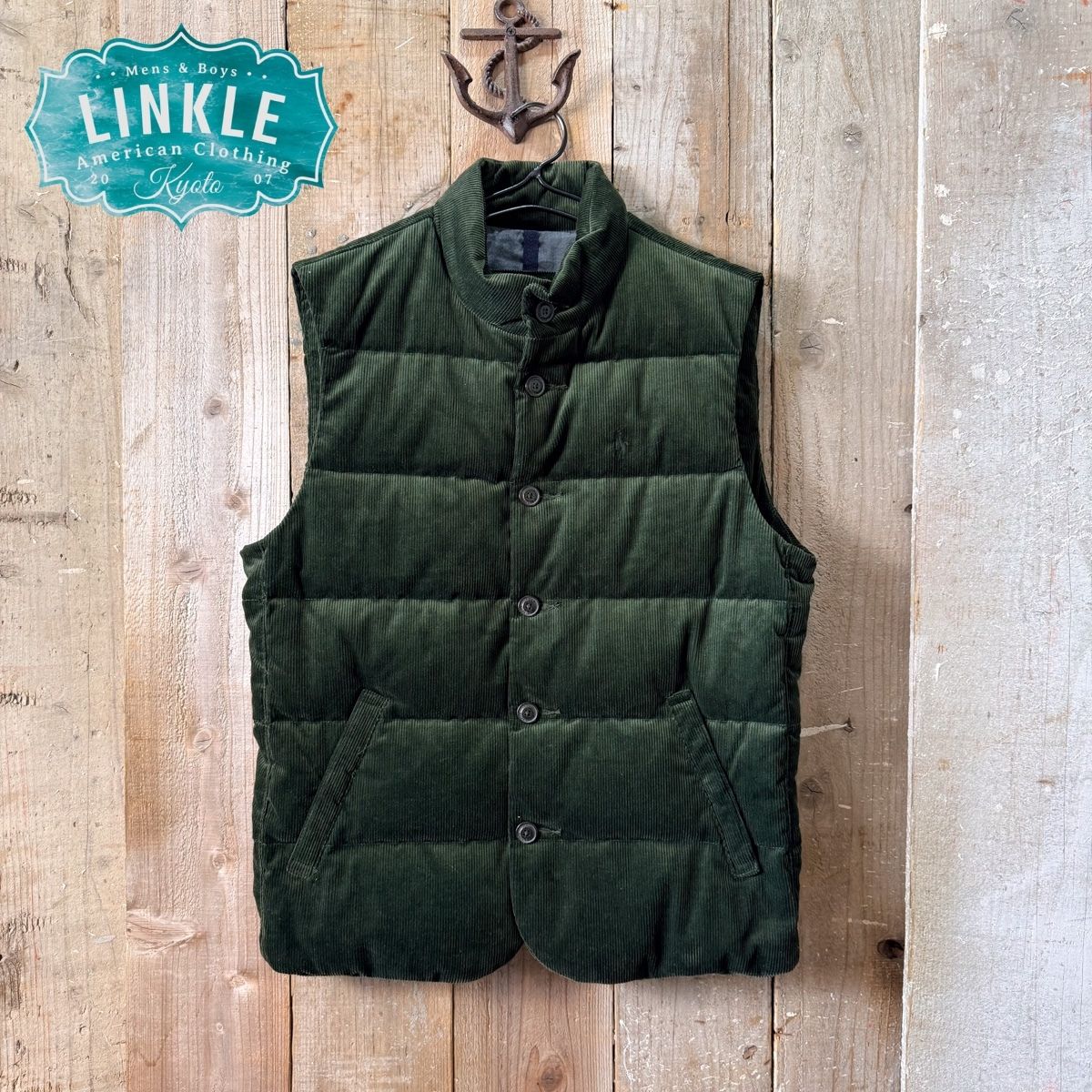 Polo Ralph Lauren(ポロ ラルフローレン)コーデュロイ ダウン ベスト【 メンズ Wynton コーデュロイ ベスト 】