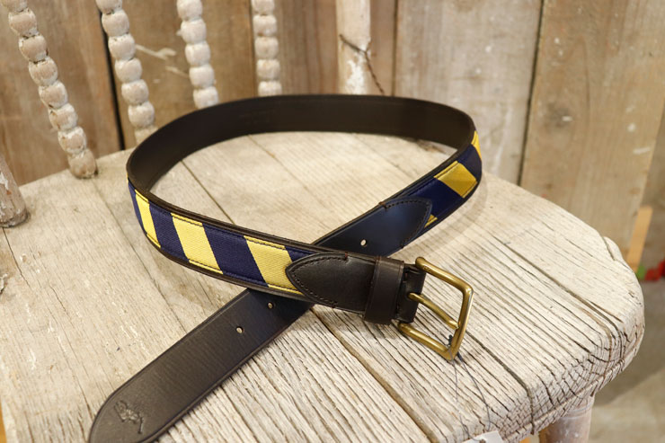 【セール】Polo Ralph Lauren(ポロ・ラルフローレン)ラグビーストライプベルト【新品未使用】【メンズ】