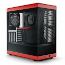 HYTE PCケース Y40 レッド 2面パノラマ強化ガラス採用のミドルタワPCケース Y40 Red