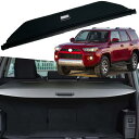 延長型カーゴカバー トヨタ 4Runner (2010-2021)用 全モデル ブラック 延長型トランクカバー インテリアアクセサリー 家族へのギフト (キャン...