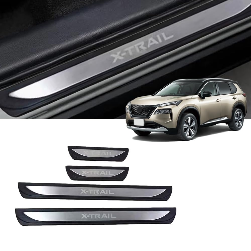 エクストレイル X-Trail T33 (2022年7月) カスタマイズパーツ ウェルカムペダル ドアシルストリップ ド..
