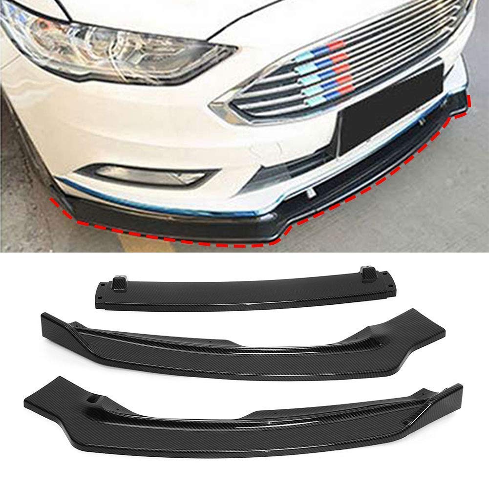 フォード フュージョン モンデオ 2017-2018 用 車 フロント下部バンパー リップ スプリッター スポイラー ABS ボディキット スポイラー ディフューザー 保護カバー トリム 保護 車 改造済み