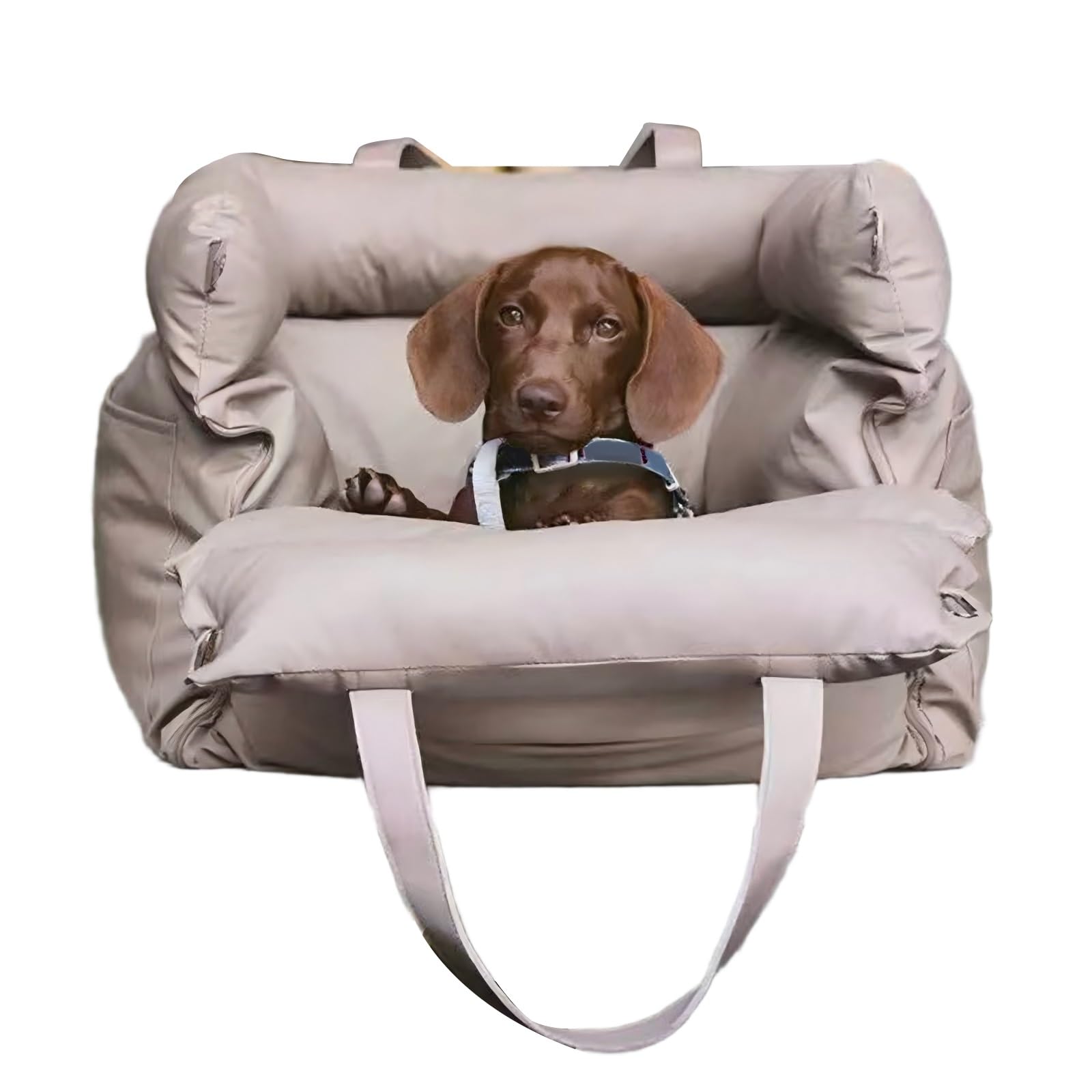 犬 ドライブベッド に適用 ジープ グランドチェロキ-トラックホ-ク 平成30年-令和5年 ペットドライブボックス 防水 耐傷 ずれ防止 車用ベッド カーシート 取り外し洗える 車内保護 犬用車載バッグ 家族?ペット?アウトドア対応(グレー)