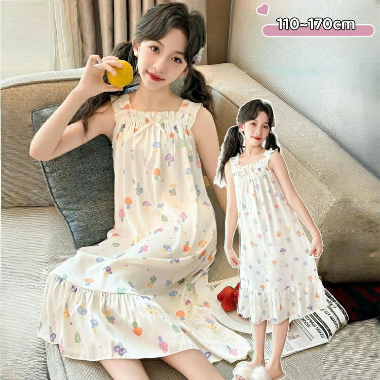 パジャマ キッズ 女の子 ワンピース 夏 ノースリーブ キッズ パジャマ ノースリーブ ネグリジェ レース..