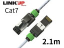 Flukeフルーク 認証 LAN ケーブル Cat7-2.1m 30AWG 10ギガビット RJ45 コネクタ S/FTP 二重 シールド カテゴリ7 カテゴリ6a 超高速 Cable (将来の40G対応可能) カラー ホワイト ブラック オンラインゲーム PS4 zoom ルーター ストレート ルーター【LINKUP公式】