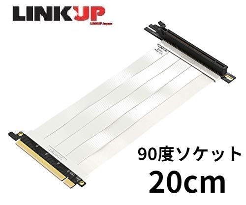 饤֥ PCIe Express4.0 x163.0ߴ20cm ľ ۥ磻 90 å ޤʤ ǽ ե Gen4б Gen3ߴ ޥܡɤȥӥǥɤ³ եåܡ ߥPC ޥ˥ Ķ®  PC ᡼1ǯݾ LINKUP