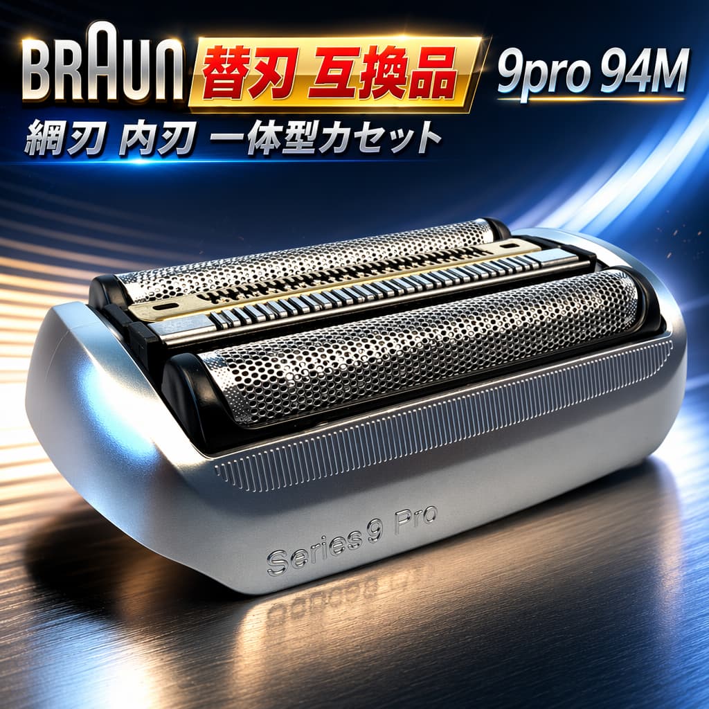 シリーズ9 シリーズ9 pro 替刃 ブラウン交換用 F/C92S 90S 髭剃り 交換 Series 9 Series 9Pro 替刃 シェーバー用 替え刃 替刃 交換 スペア 網刃 内刃 一体型カセット シェーバー交換部品 純正品ではありません 92B 94M シェーバーヘッド