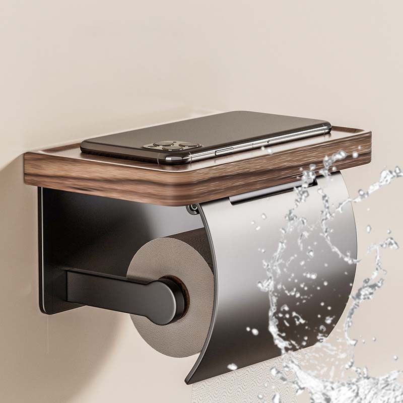Linnellのインテリア おしゃれ 2個用 棚付き ツ 北欧 トイレラック ラック / 1個用 シンプル スチール スリム ペーパーホルダー｜アングル3
