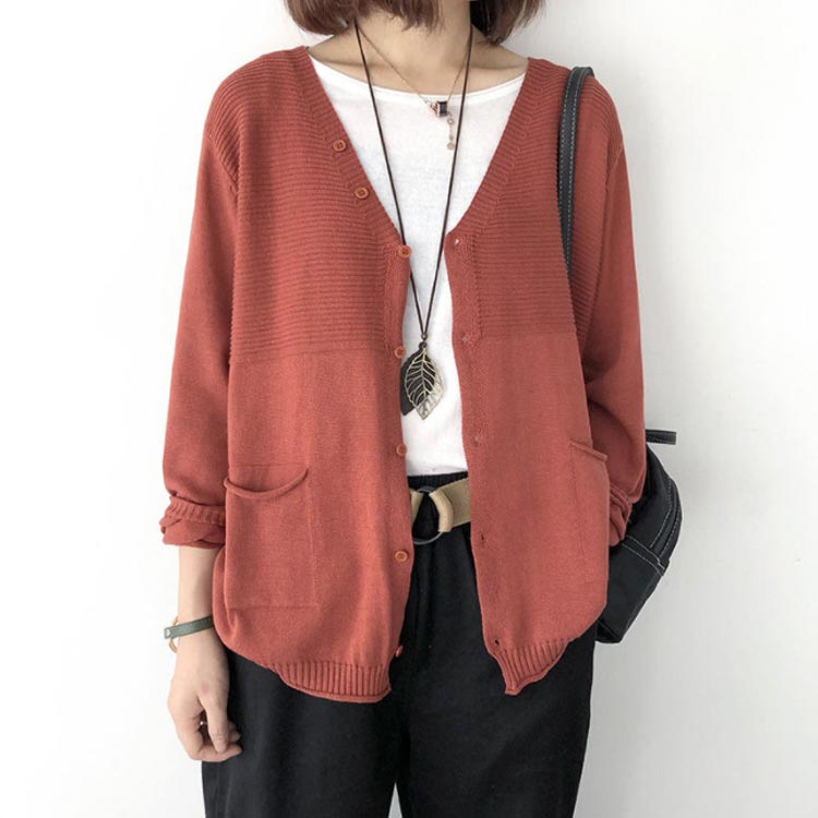 ニット 羽 レディース 柔らか トップス 大人可愛い vネック 長袖 カジュアル ゆっ...