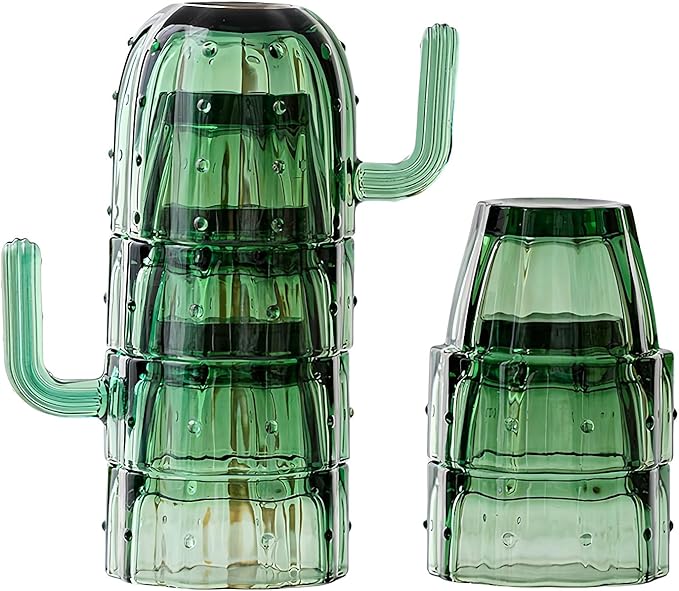 【ユニークなサボテンデザイン】 おしゃれで楽しいサボテン型のグラスセットは、テーブルコーディネートにアクセントを加え、使用していない時もディスプレイとして楽しめるインテリア性があります 【多用途に使えるグラス】 水、ジュース、牛乳、ワイン、ソーダなど様々なドリンクに対応でき、マグカップとしても使える多機能なカップです。日常からパーティーまで幅広く活躍します 【ご使用時の注意事項】 ミルクガラスの特性上、急激な温度変化（熱い飲み物の後すぐに冷水を注ぐなど）は避けてください。ひび割れや破損の原因となる場合があります 【様々なシーンで活躍】 ご家庭での食事やオフィスでのドリンクタイム、友人との集まりやアウトドアピクニックなど、幅広いシーンで気軽に使える便利なガラスカップセットです ◇お客様都合によるキャンセル（商品発送前） ご注文から30分以内は、理由の有無を問わず購入履歴からキャンセルすることが可能です。 なお、当店では、ご注文から30分以上過ぎた場合、お客様都合によるキャンセルは承っておりません。 あらかじめご了承ください。 ◇ 配送方法について ◇ ※ 発送後のキャンセル・送付先の変更はできません。 ※ 届かない場合や、転居による紛失に関しての補償は一切ありません。 ご注文前に、送付先に誤りがないか、部屋番号抜け等がないかを必ずご確認ください。 ※ 長期不在・表札がない・表札や郵便受けに書かれたお名前がご注文者のお名前と異なる場合、 お届けができず自動的に返送となる場合がございます。 返送された場合、返送・再配達にかかる送料はお客様負担となります。ご了承ください。 ◇ 注意事項 ◇ ※ ご利用のモニターによって、実物とすこし異なる色に表示される場合がございます。 ※ 全商品、北海道・沖縄・離島は別途 送料が掛かります。 ※ ラッピング対応しておりませんので、ご了承ください。 ※輸入品の為予告なくパッケージや仕様が多少変更される場合があります。 ご了承ください。