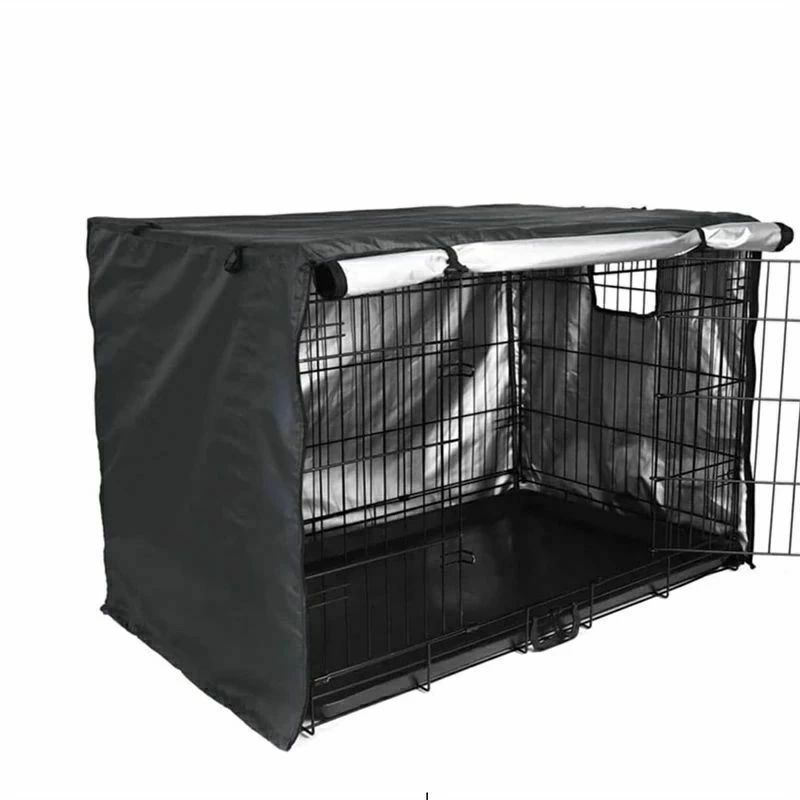 犬小屋 屋外 屋内 ペット 遮光 収納便利 折りたたみ 取り付け簡単 犬用ケージカバー 雨よけ 日よけ 風よけ ケージカバー ペット